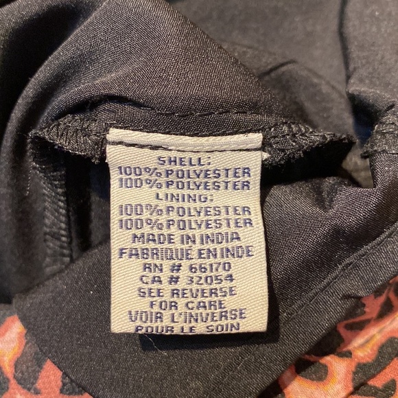 Anthropologie Floral Cut Out Midi Dress Brown Motif Brown animal print XSP NWT - Picture 14 of 17